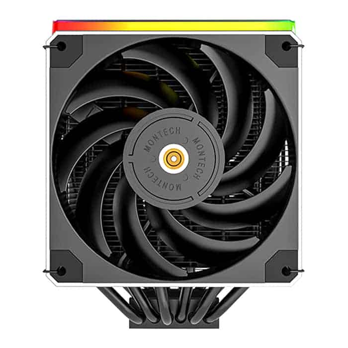 (image for) Montech METAL DT24 PREMIUM Intel/AMD ARGB Air CPU Cooler with 2x 120mm PWM Fan